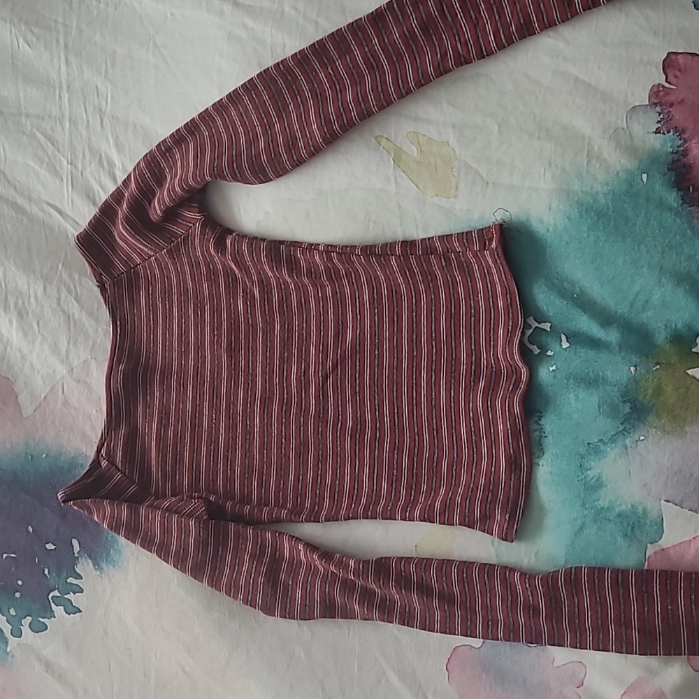 Garage long sleeve, XS, red stripes